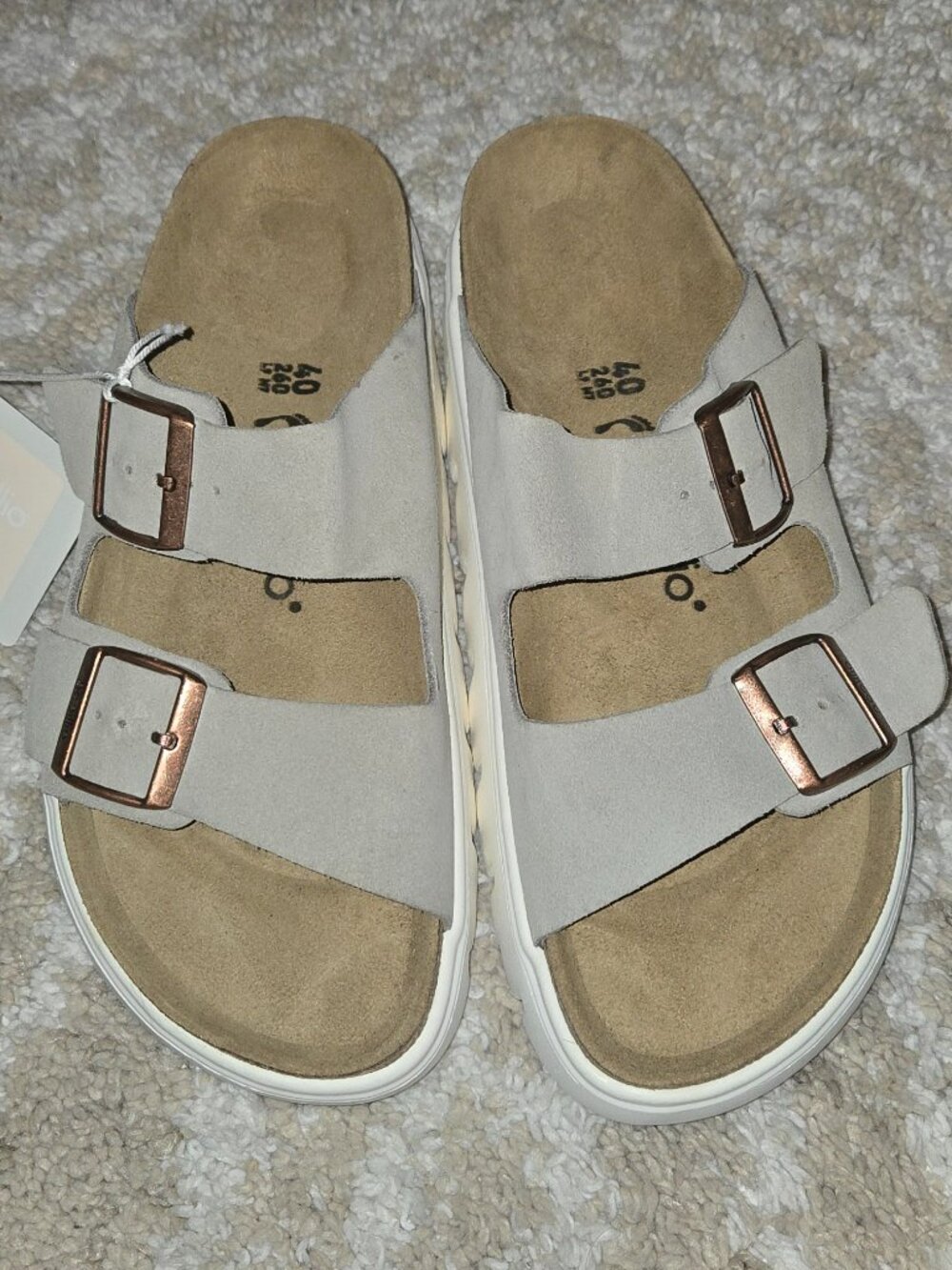 Birkenstock Arizona Papillio Chunky Sandals Size 40 NWT